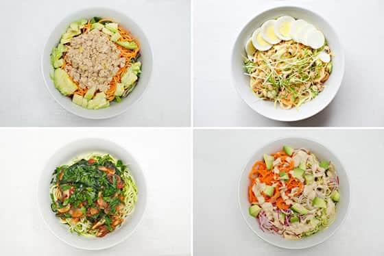 Zucchini Noodle Bowls - Ciotole di Noodles di Zucchine