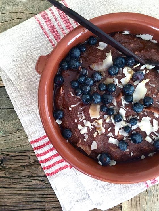 Porridge cremoso di teff al cocco