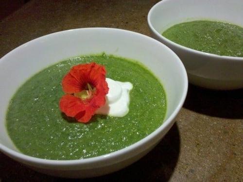 Zuppa di Spinaci e Piselli
