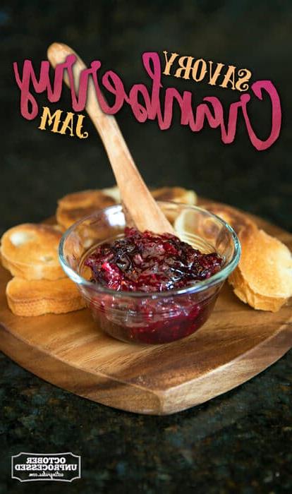 Marmellata di mirtilli rossi salata fatta in casa