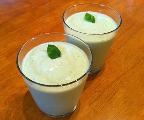 Frullato di Cetriolo, Avocado, Basilico, Lime