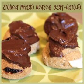 Donuts Boston Cream Senza Glutine 3 Ciambella Boston Cream ripiena