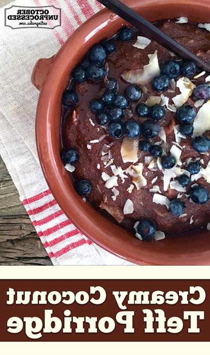 Porridge cremoso di teff al cocco
