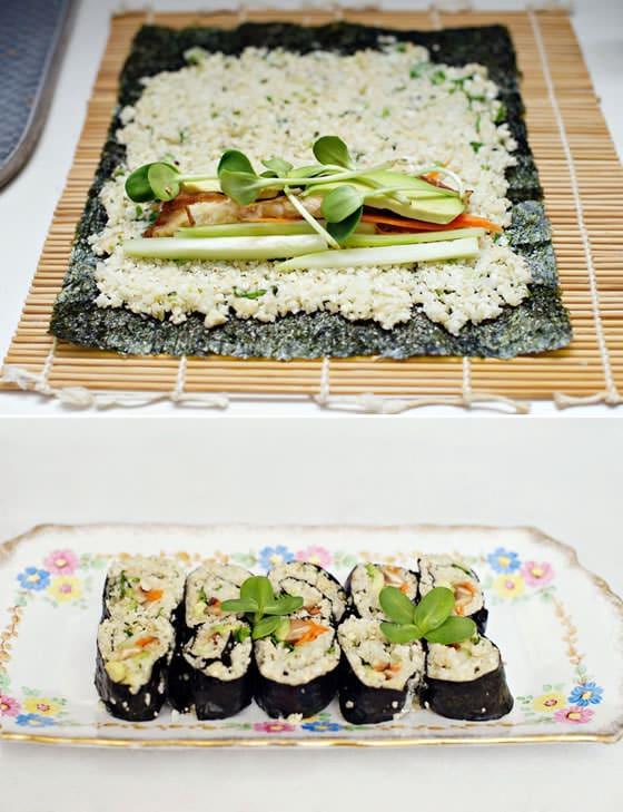 Sushi con Riso di Cavolfiore