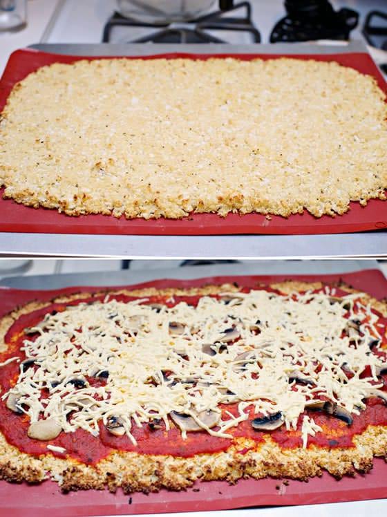 Pizza con Base di Cavolfiore