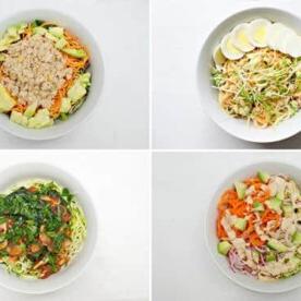 Tre Nuovi Modi per Gustare le Verdure 8 Zucchini Noodle Bowls - Ciotole di Noodles di Zucchine