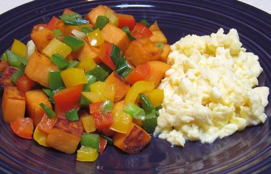 L'Archivio dell'Ottobre Non Processato: Giorno 19 9 Food Day Gets Kids Cooking…Scrambled Eggs with Sweet Potato Hash