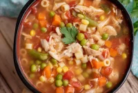 Easy Instant Pot Chicken Vegetable Soup