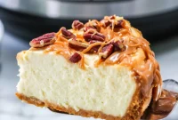 The Ultimate Instant Pot Salted Caramel Cheesecake