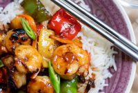 Sticky Honey-Citrus Shrimp