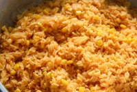Golden Yellow Rice with Sweet Corn