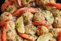 Saucy Crab-Stuffed Shrimp