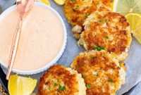 Golden Crab Cakes with Zesty Remoulade