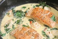 Velvety Garlic Salmon and Shrimp
