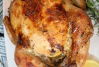 Zesty Lemon Garlic Roasted Chicken
