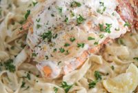 Decadent Lobster Alfredo Fettuccine
