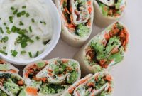 Fresh Veggie Cream Cheese Pinwheels