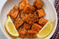 Crispy Air Fryer Salmon Bites