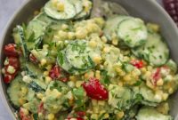 Refreshing Cucumber Avocado Tomato Salad