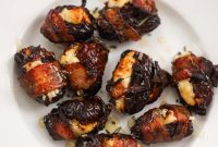 Crispy Air Fryer Bacon-Wrapped Dates with Goat Cheese