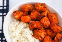 Spicy Honey Salmon Morsels