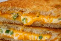 Crispy Air Fryer Jalapeno Popper Grilled Cheese
