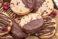 Zesty Cranberry Chocolate Shortbread
