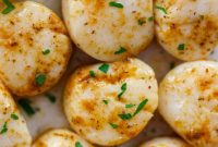 Golden Baked Scallops