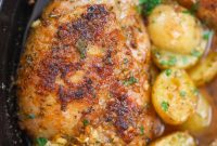 Golden Roasted Chicken Thighs and Potatoes