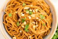 Fiery Peanut Noodles