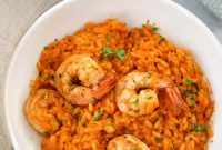 Creamy Tomato Orzo with Succulent Shrimp