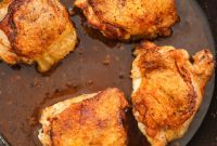 Crispy Pan-Seared Chicken Thighs