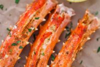 Oven Baked King Crab Legs