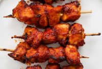 Crispy Air Fryer Chicken Kabobs