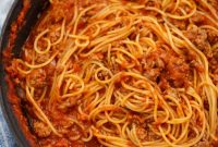 Hearty Turkey Spaghetti