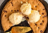 Indulgent Chocolate Chip Skillet Cookie