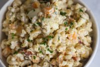 Dreamy Creamy Bacon Ranch Pasta Salad