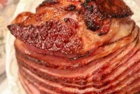 Sweet and Sticky Brown Sugar Glazed Ham