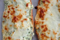 Cheesy Spinach Artichoke Bread