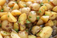 Zesty Warm Honey Mustard Potato Salad