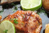 Honey Lime Glazed Chicken Thighs