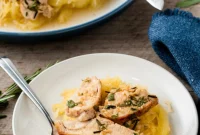 Savory Garlic Chicken with Spaghetti Squash
