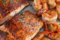 Fiery Cajun Salmon and Shrimp