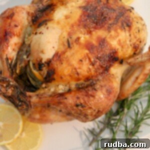 Lemon Garlic Roast Chicken