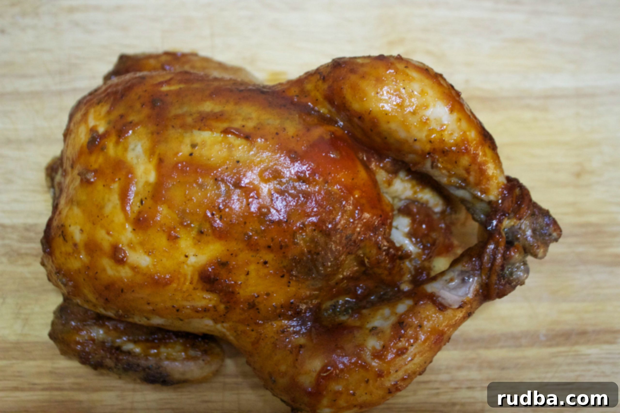 Tender and juicy barbecue roasted chicken 