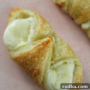 Puerto Rican quesitos up close.