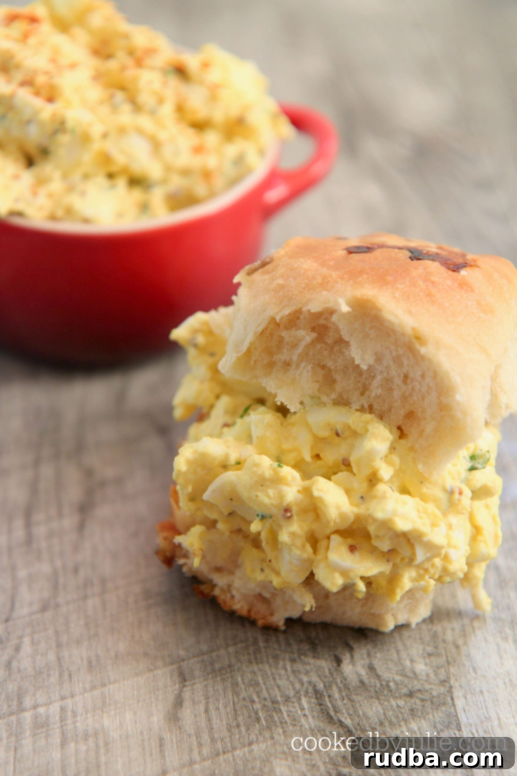 This egg salad recipe makes the best filling for sandwiches.