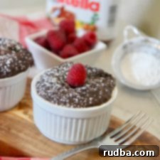 Decadent Nutella Chocolate Cake for Two 5 Nutella Chocolate Cake for Two