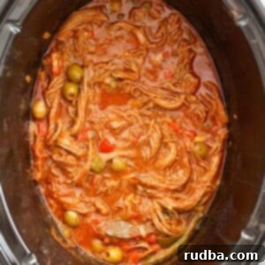 slow cooker ropa vieja, a classic Cuban shredded beef stew.