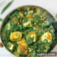 Saag Paneer A Keto Gluten Free Vegetarian Favorite 4 saag paneer in a bowl